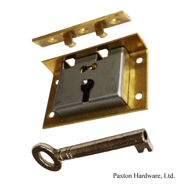 Brass Box Locks, 5/8 to pin - paxton hardware ltd