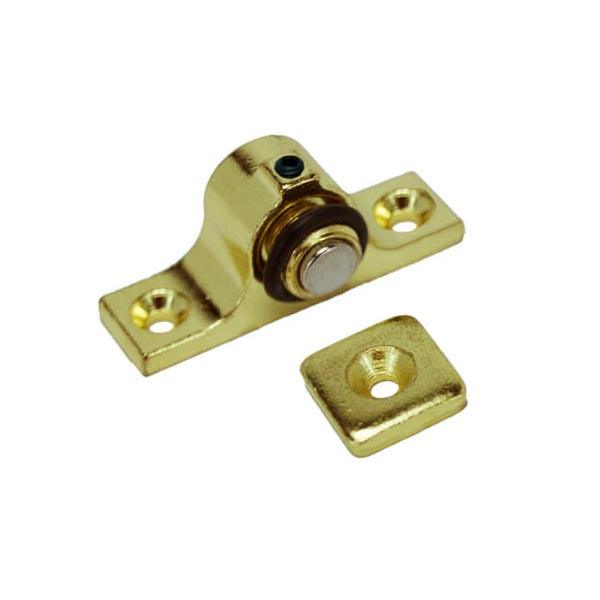 Adjustable Magnetic Catch, Brass Plated - paxton hardware ltd