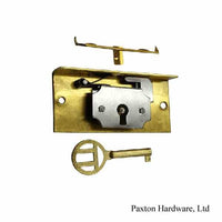 Large Brass Box Locks for lift lid chests - Paxton Hardware