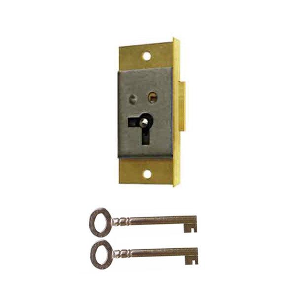 Full Mortise Lock Skeleton Key 1-1/2 X 1 right antique vintage
