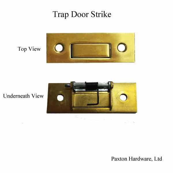 Trap Door Strike for Roll Top Desk Lock