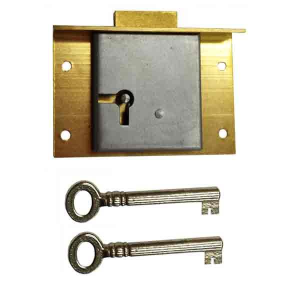 Antique Drawer Lock - Backset 1 - paxton hardware ltd