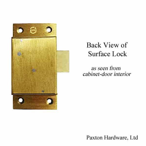 Brass Cabinet Door Locks, 11/16 inch - paxton hardware ltd