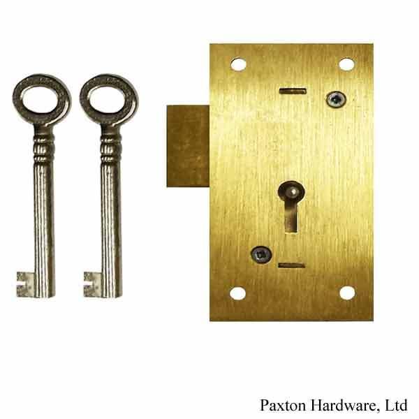 Brass Cabinet Door Locks 11/16 to pin - Paxton Hardware
