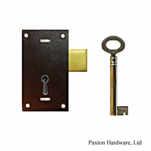 Japanned Door Lock, 5/8 to-pin - paxton hardware ltd