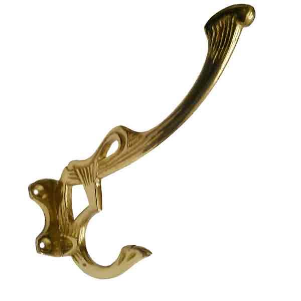 Brass Art Deco Hooks - paxton hardware ltd