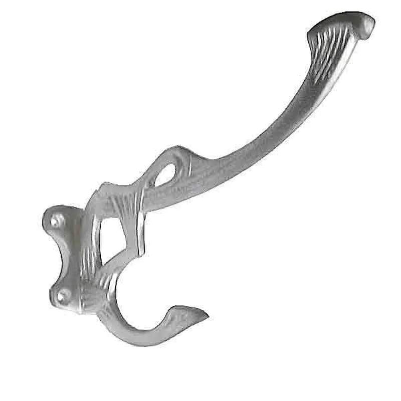 Art Deco Hooks, Nickel - paxton hardware ltd