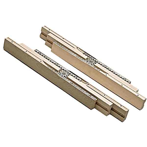 Gear Table Slides, 25-1/2 inch Leaf Opening - paxton hardware ltd
