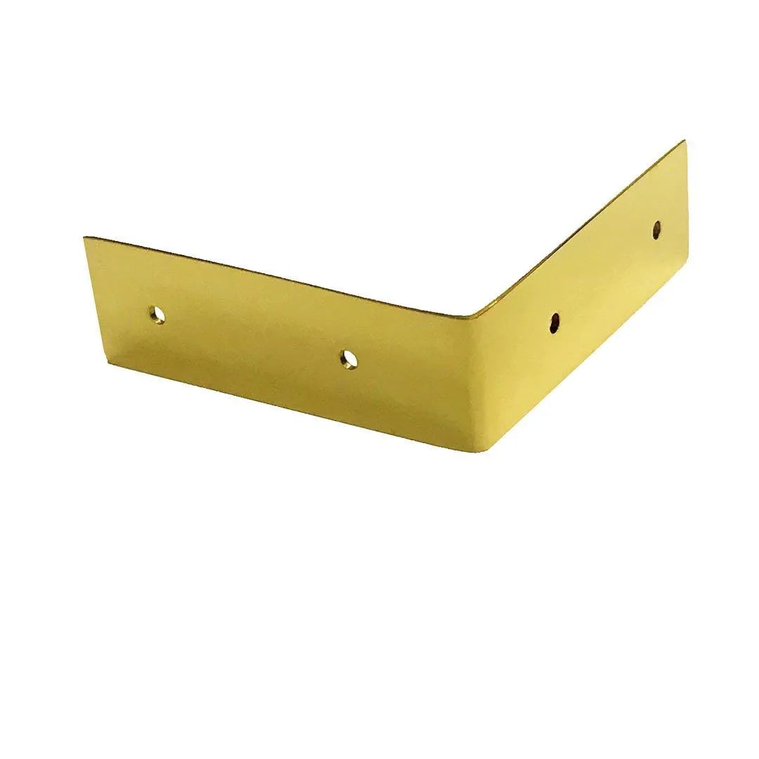 Brass Campaign Corner Brackets - paxton hardware ltd