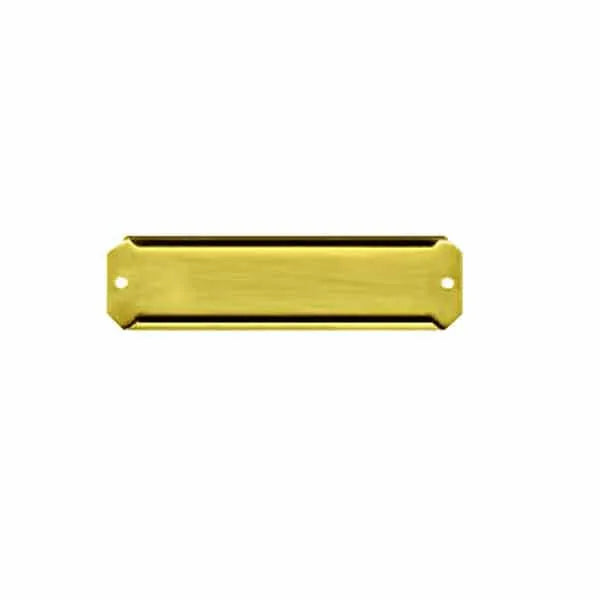 Brass Shelf Label Holders, 1/2 inch - paxton hardware ltd