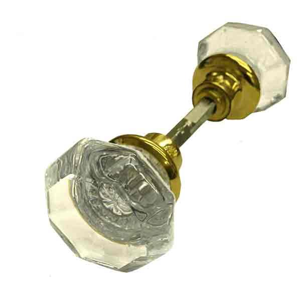 Octagonal Glass Door Knob Set - paxton hardware ltd