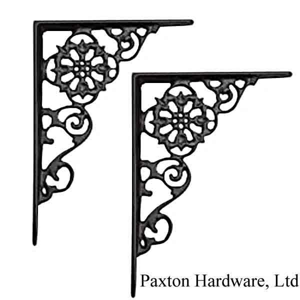 Black Iron Shelf Brackets - paxton hardware ltd