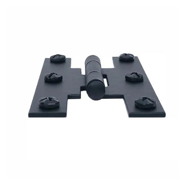 Flush Mount Black Cabinet Hinges - Paxton Hardware
