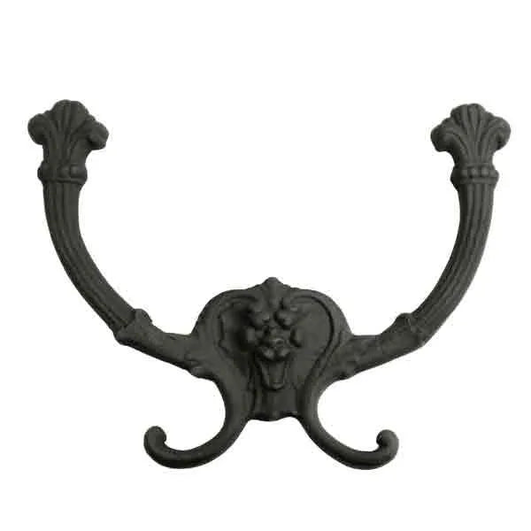 Black Double Iron Hooks - paxton hardware ltd