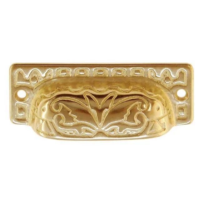 Victorian Bin Pull - Brass, Paxton Hardware