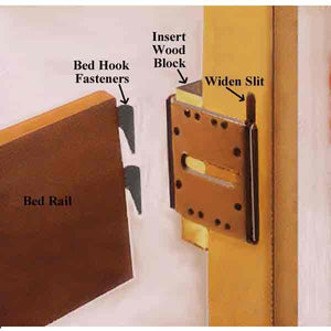 Bed Rail Bracket to Widen Beds - paxton hardware ltd