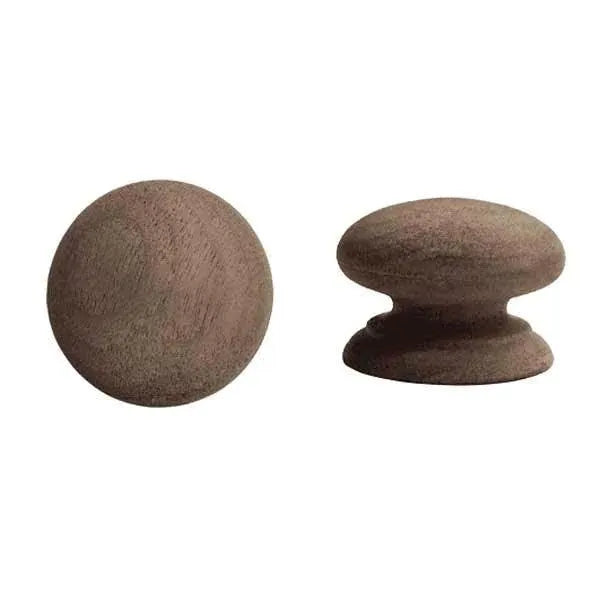 Wood Furniture Knobs, 2 inch Walnut - paxton hardware ltd