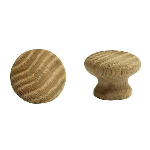 Wood Cabinet Knobs, 1-1/4 inch Oak - paxton hardware ltd