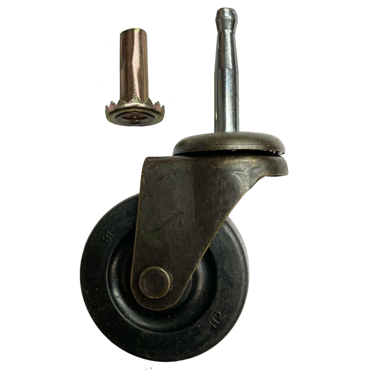 Vintage Rubber Wheel Casters, Paxton Hardware
