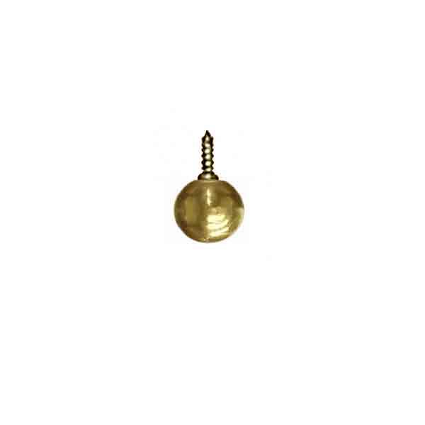 Screw-on Brass Ball, 1/2 inch - paxton hardware ltd