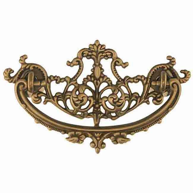 Victorian Cabinet Knobs, Antique Brass - Paxton Hardware