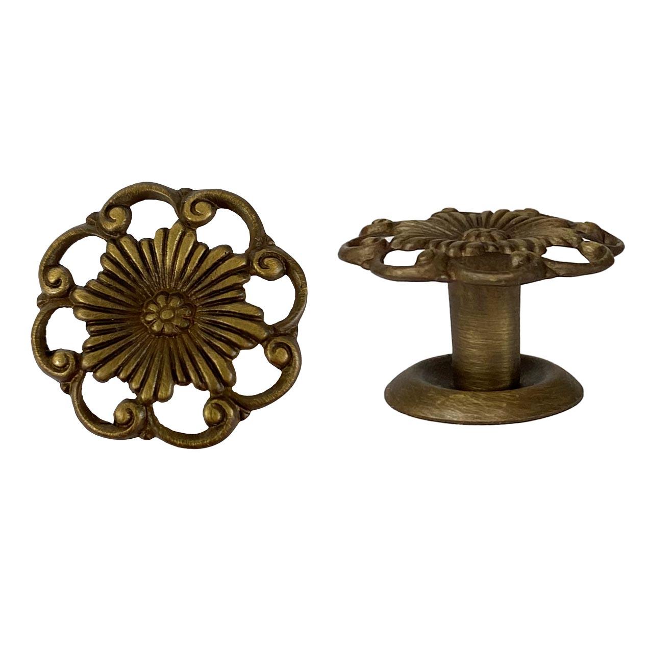 Antique Brass Door Knobs, Cabinet Hardware, Gold Drawer Knobs