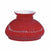 Red Rib Lamp Shades, 7 inch - paxton hardware ltd