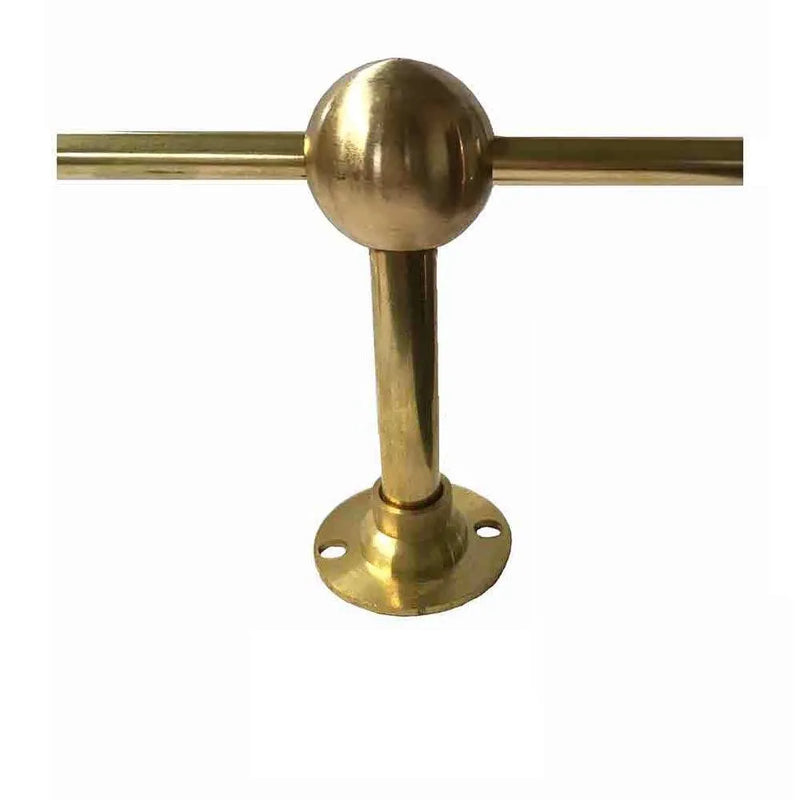 Retro Center Post for Brass Railing
