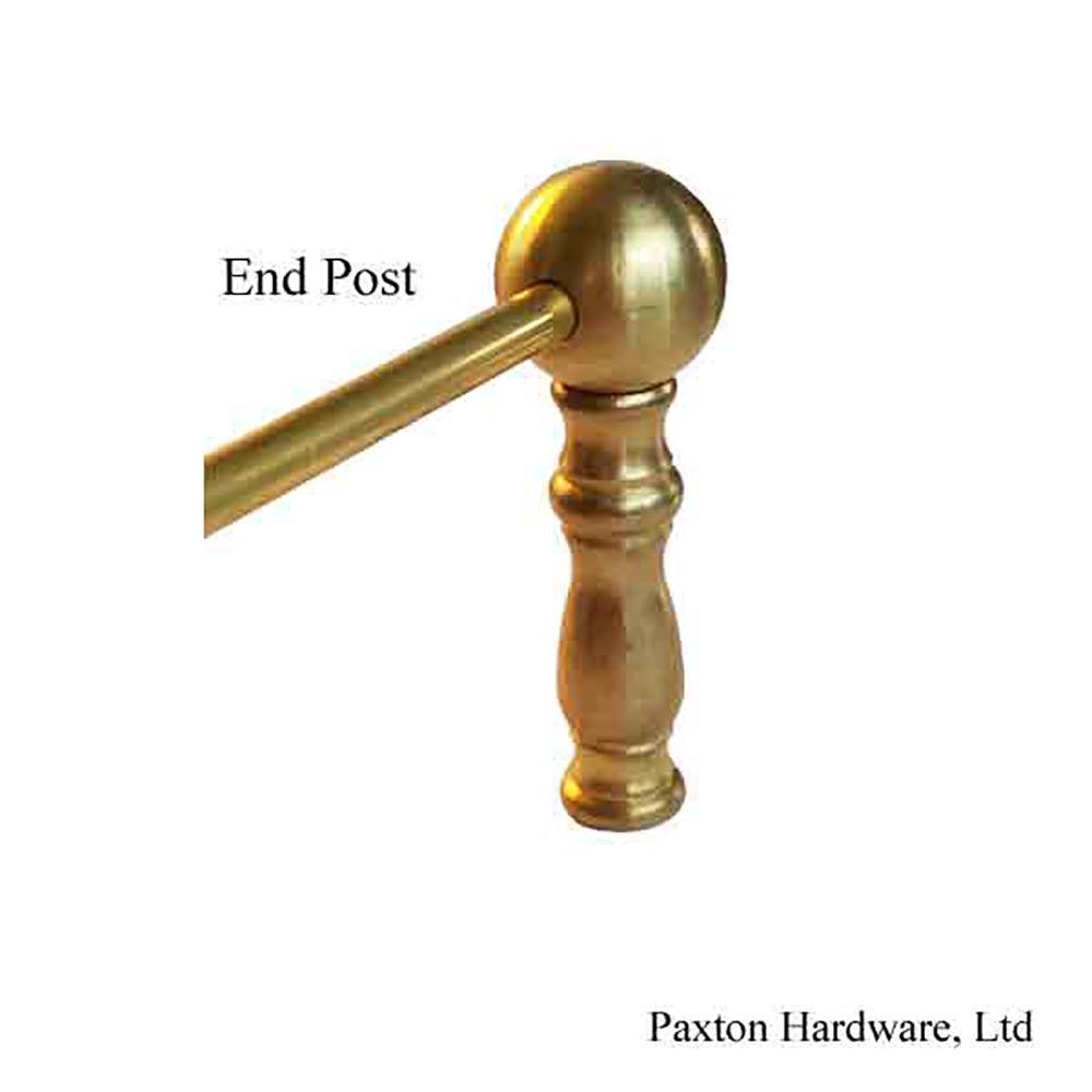 Shelf Rail End Post used in Brass Railing - Paxton Hardware
