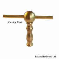 Shelf Rail Center Post for brass railing