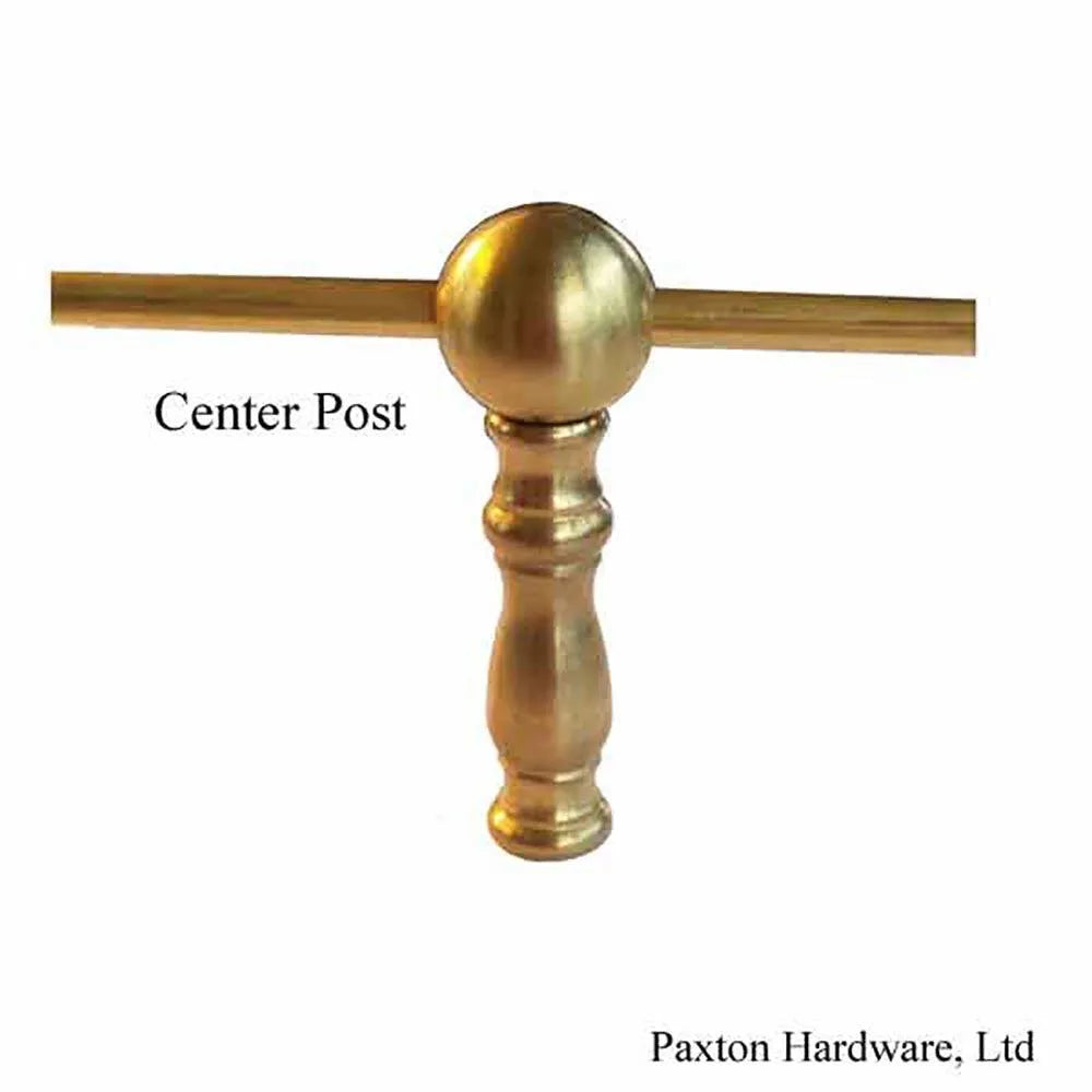 Shelf Rail Center Post for brass railing