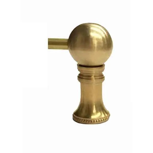 Brass Gallery Rail - End Posts - paxton hardware ltd