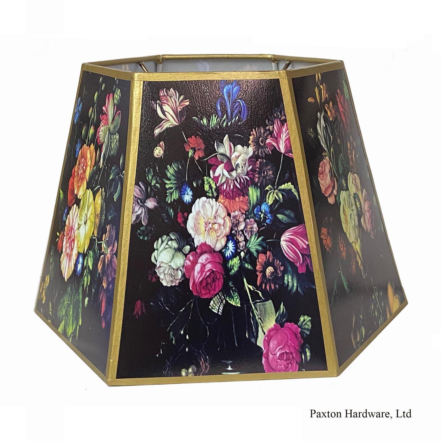 Old Master's style Floral Lamp Shade, paxton hardware