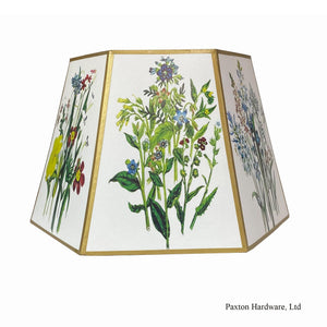 Wildflower Parchment Lamp Shade, paxton hardware ltd