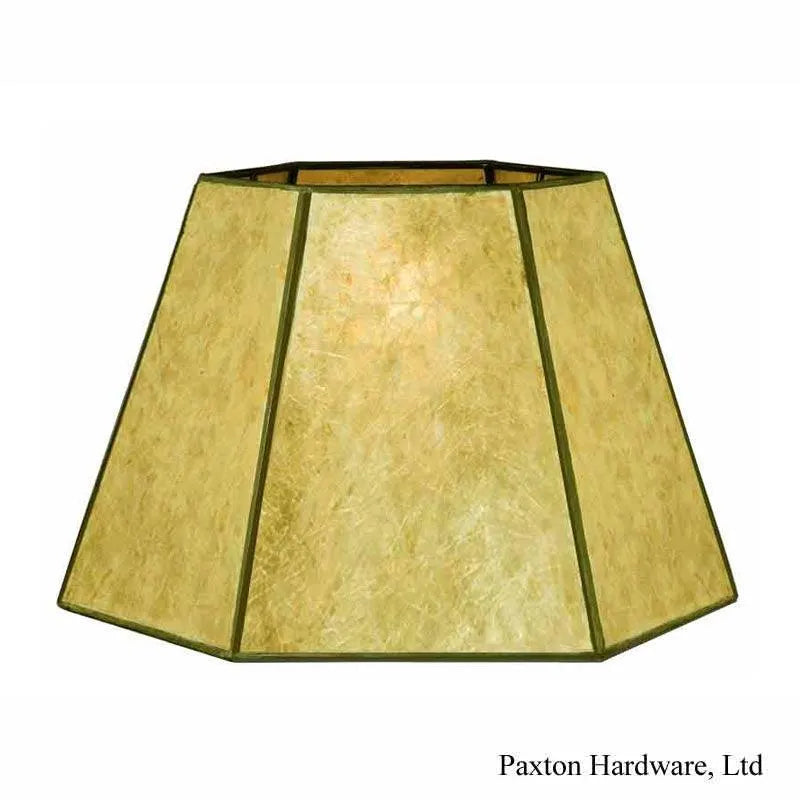 Gold Mica Uno Lamp Shades for Bridge Floor Lamps, Paxton Hardware
