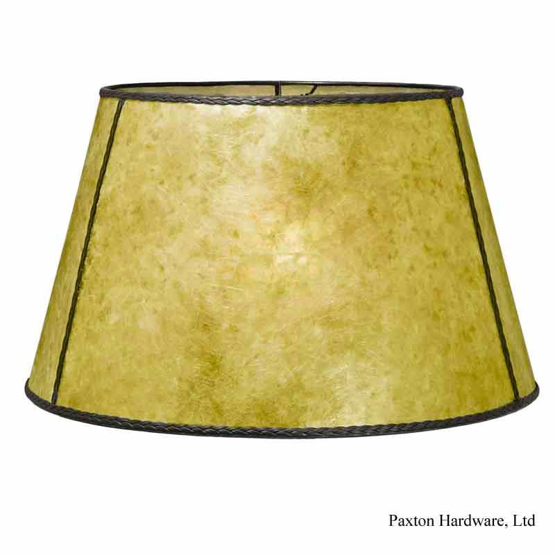 Large Round Mica Lamp Shades, Gold - paxton hardware ltd