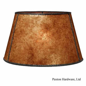 Large Mica Floor Lampshades, Amber - paxton hardware ltd