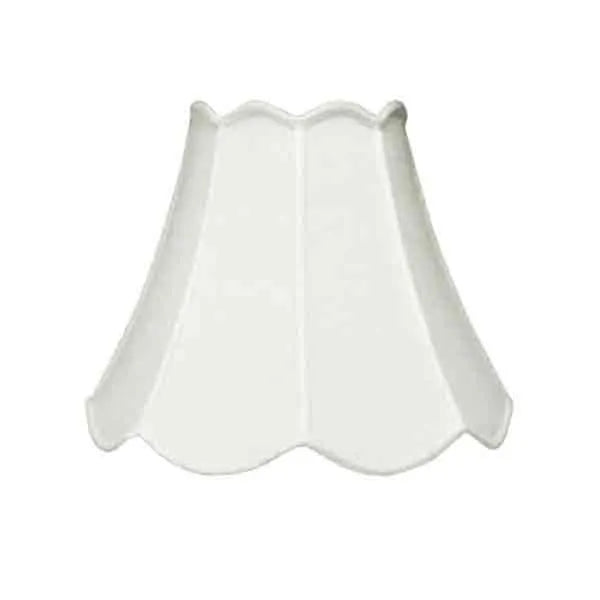 White Silk Lamp Shades,  14 inch - paxton hardware ltd