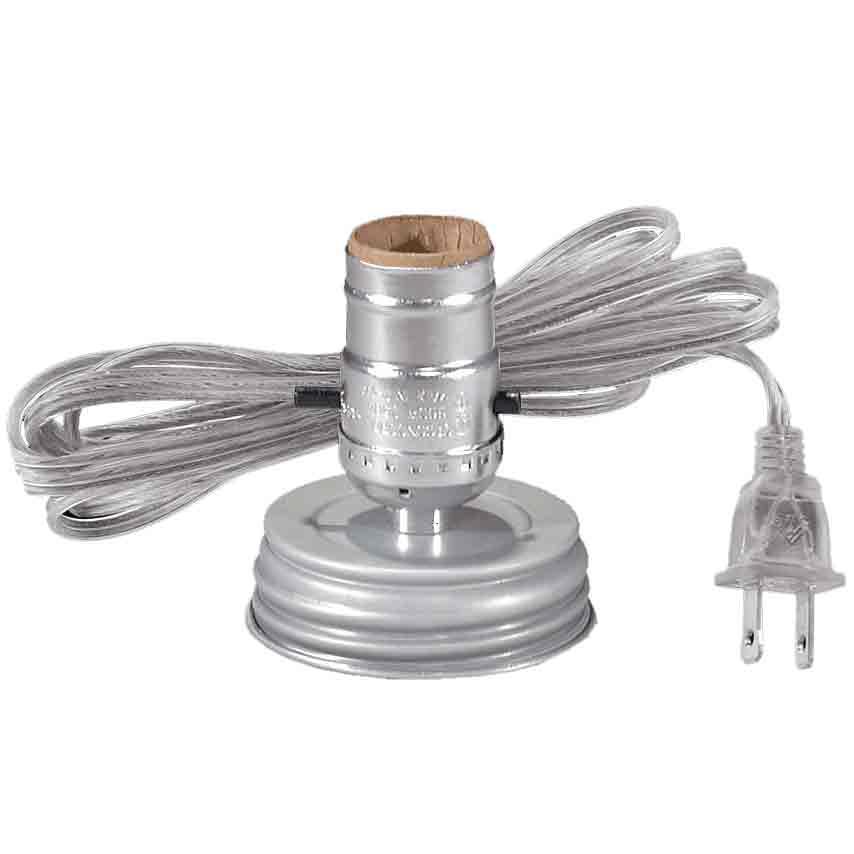 Zinc Mason Jar Lamp Socket Adapters - paxton hardware ltd