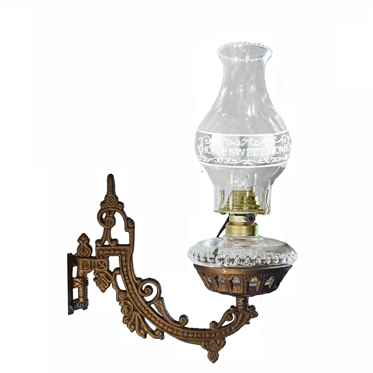 Vintage Home Sweet Home Wall Lamp, Paxton Hardware