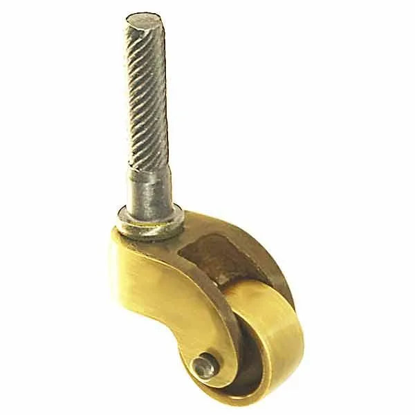 Brass Casters, stem-style, X-Small - paxton hardware ltd