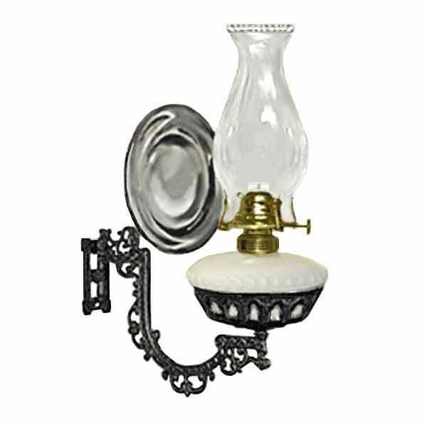 Wall Lamp, Oil, White Font - Mercury Reflector - paxton hardware ltd