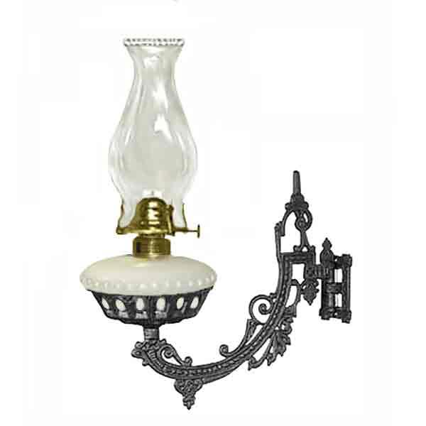 Vintage Electric Oil Lantern Lamp - Rustic Finish