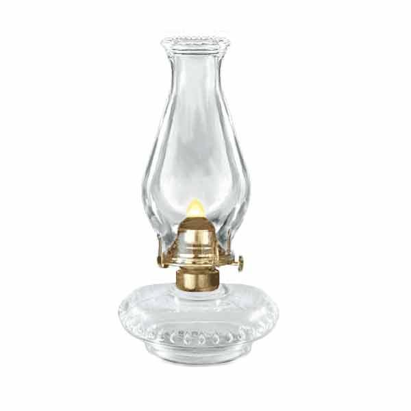 Medium Glass Hurricane Lamp - Clear