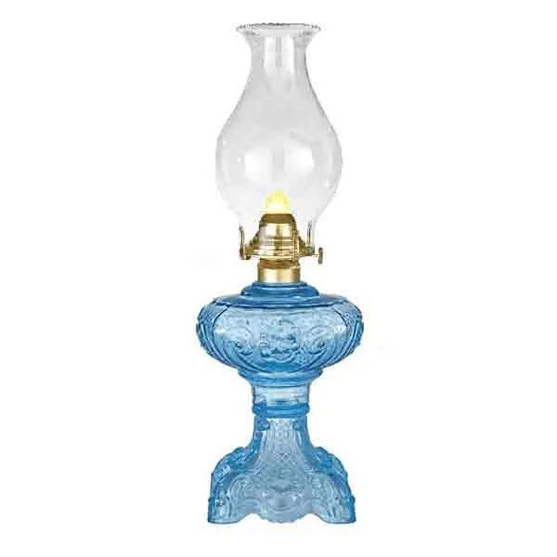 prato pino オイルランプ Blue Glass Oil Lamp, vintage style