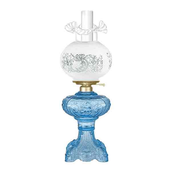 Turquoise Glass Astral Lamp - paxton hardware ltd