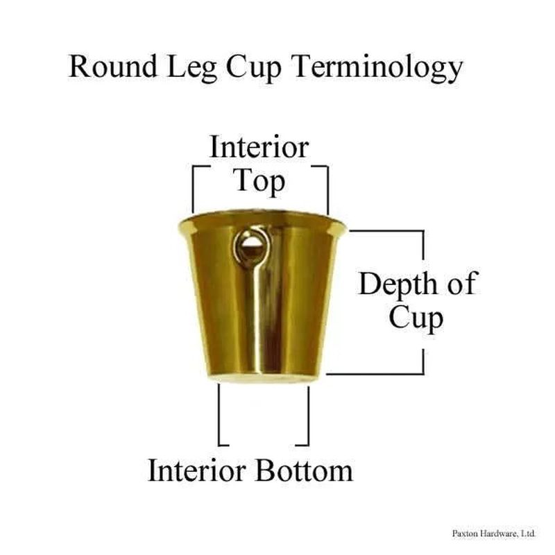 Round Brass Sabot, Medium - paxton hardware ltd