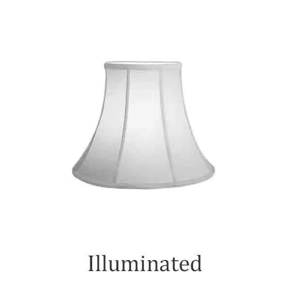 White Bell Lamp Shades, 8 inch - paxton hardware ltd