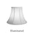 White Bell Lamp Shades, 12 inch base - paxton hardware ltd