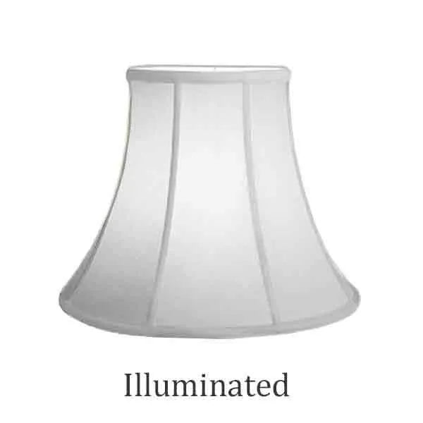 White Bell Lamp Shades, 14 inch base - paxton hardware ltd